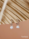 Vachana - Shell Lily Sterling Silver Dangle Earrings