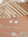 Vachana - Shell Lily Sterling Silver Dangle Earrings
