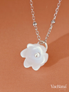 Vachana - Shell Lily Sterling Silver Necklace