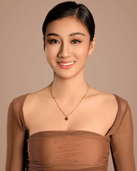 Aurora Rhombus Ocean Agate Necklace