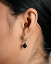 Aurora Rhombus Obsidian Earrings