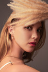 Natural Pearl Grade AA with Twisted Huggie Hoop Earrings